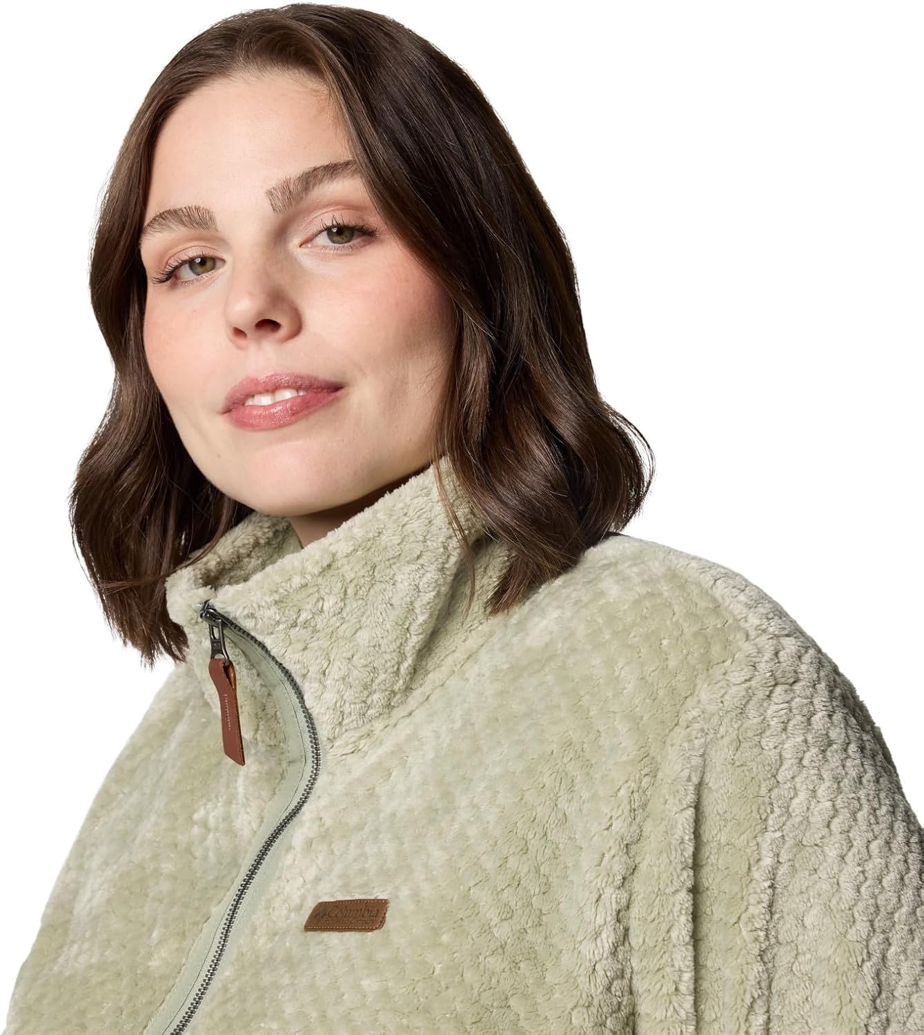 image:imageColumbia Fire Side II Sherpa Full Zip Fleecejacke mit durchgehendem Reiverschluss fr DamenSafari