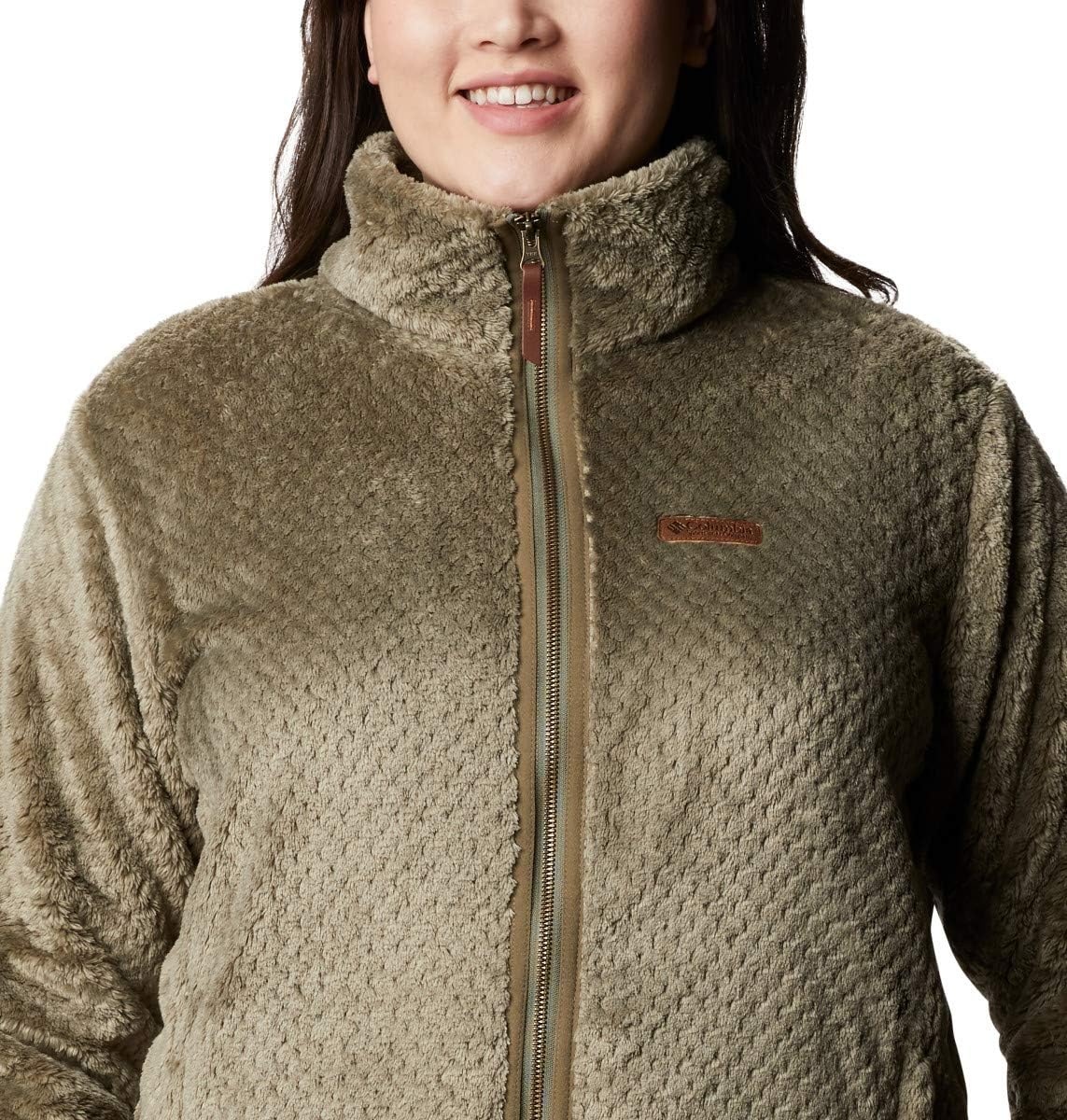 image:imageColumbia Fire Side II Sherpa Full Zip Fleecejacke mit durchgehendem Reiverschluss fr DamenStone Green