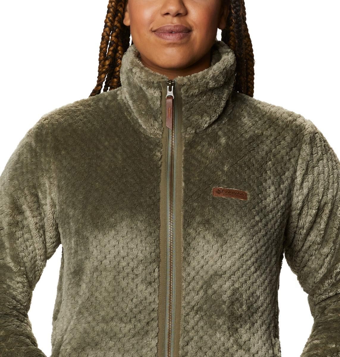 image:imageColumbia Fire Side II Sherpa Full Zip Fleecejacke mit durchgehendem Reiverschluss fr DamenStone Green