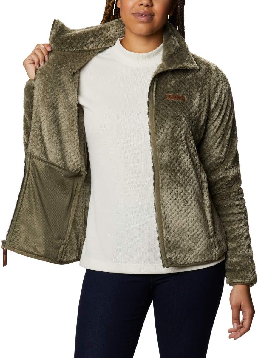 image:imageColumbia Fire Side II Sherpa Full Zip Fleecejacke mit durchgehendem Reiverschluss fr DamenStone Green
