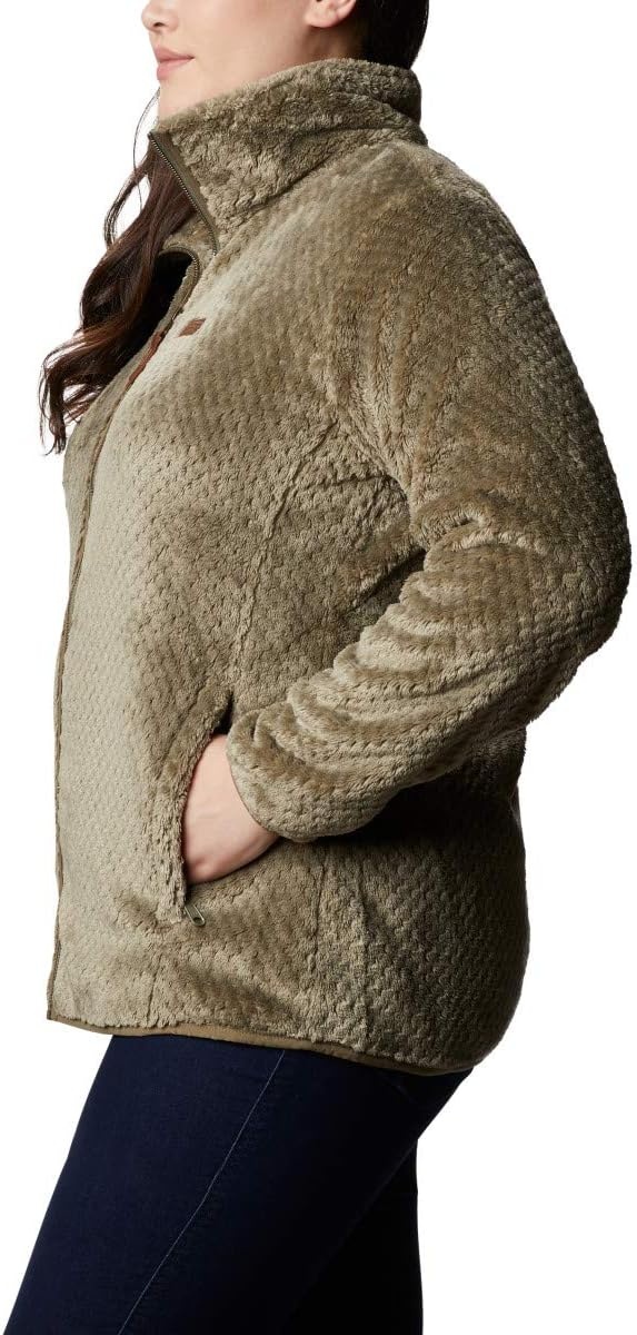 image:imageColumbia Fire Side II Sherpa Full Zip Fleecejacke mit durchgehendem Reiverschluss fr DamenStone Green