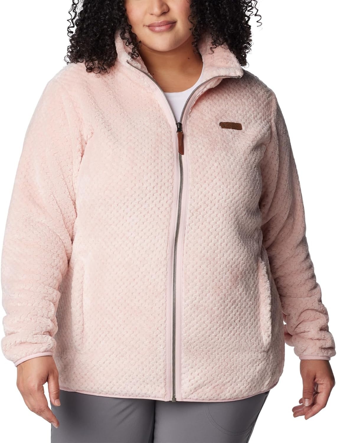 image:imageColumbia Fire Side II Sherpa Full Zip Fleecejacke mit durchgehendem Reiverschluss fr Damenrosa dusty pink