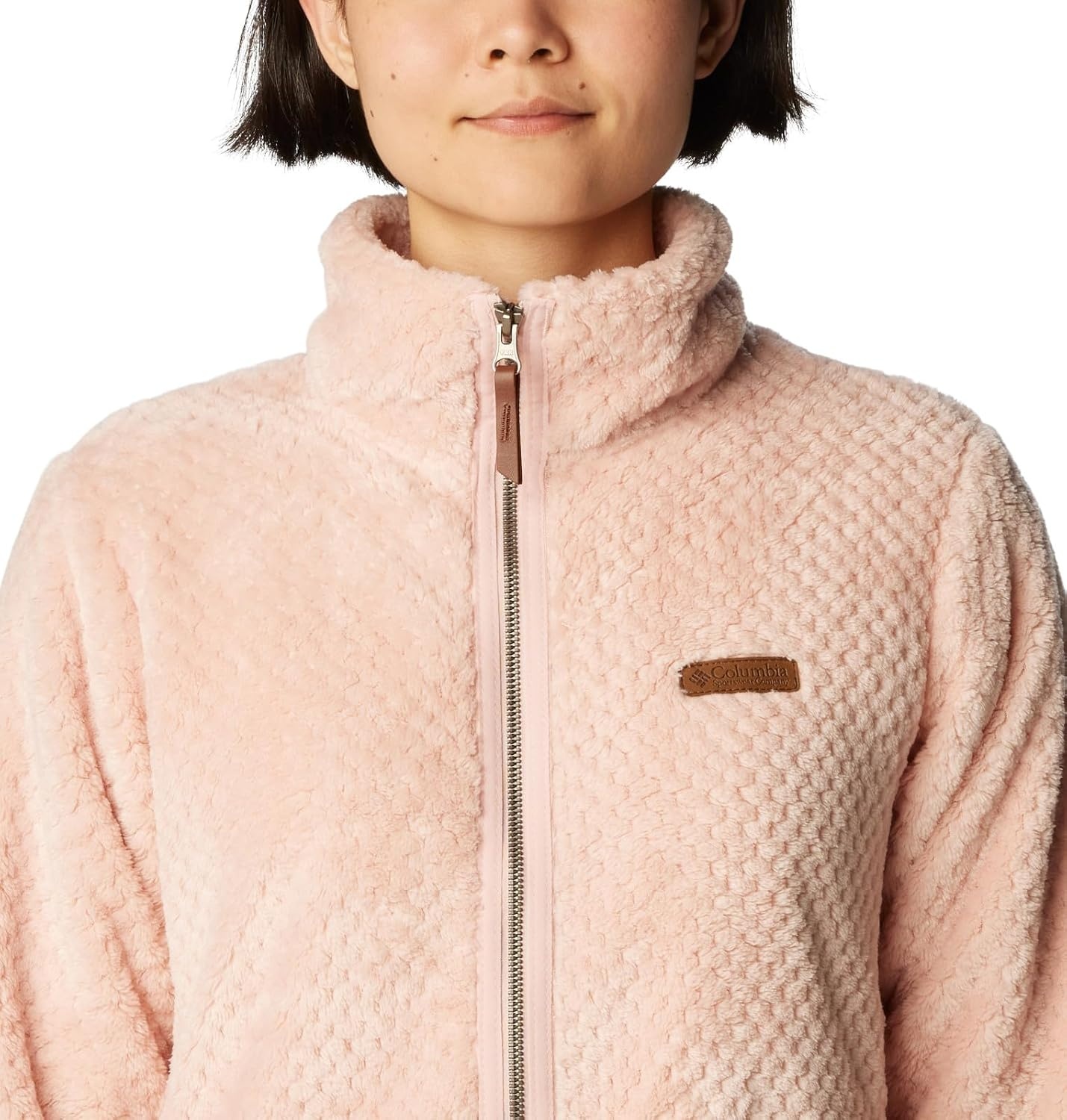 image:imageColumbia Fire Side II Sherpa Full Zip Fleecejacke mit durchgehendem Reiverschluss fr Damenrosa dusty pink