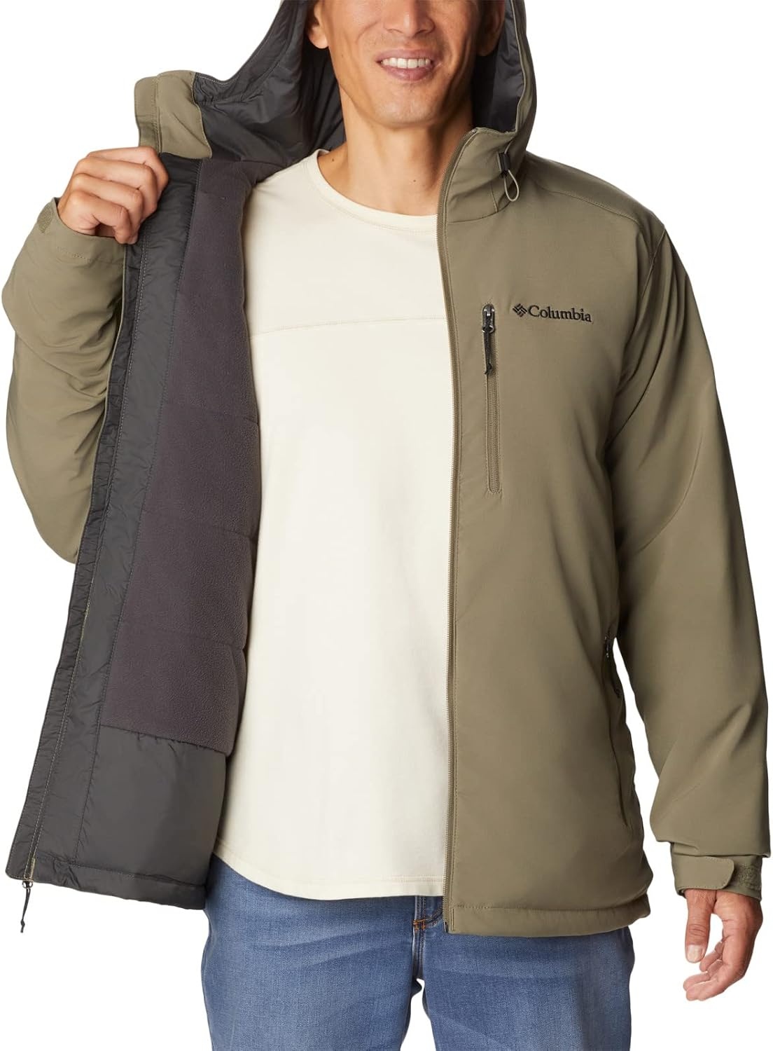 image:imageColumbia Gate Racer SoftshellJacke fr HerrenSteingrn