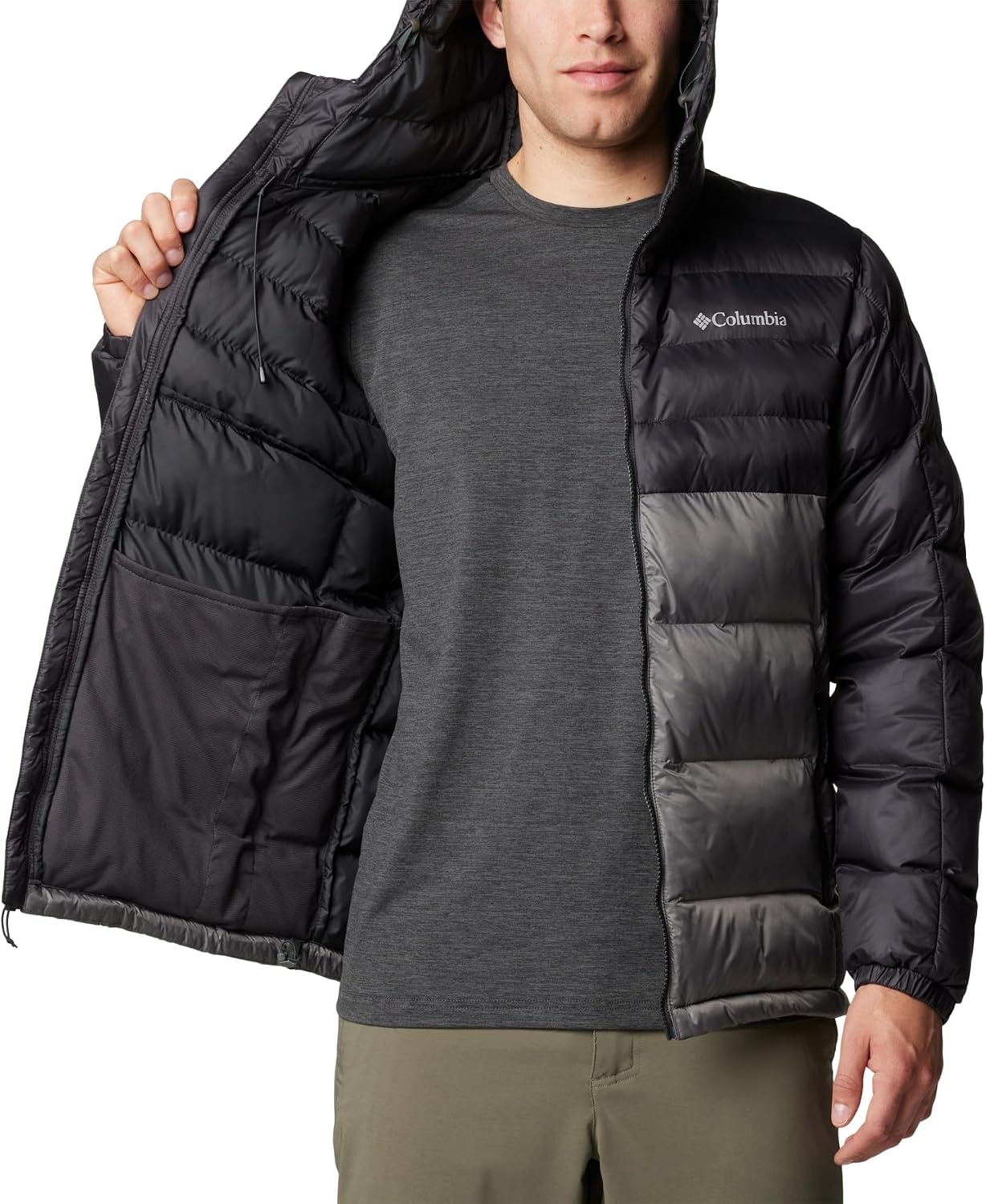 image:imageColumbia Herren Buck Butte 2 Insulated Hooded Jacket Pufferjacke mit Kapuze 1er PackCity Grey Shark