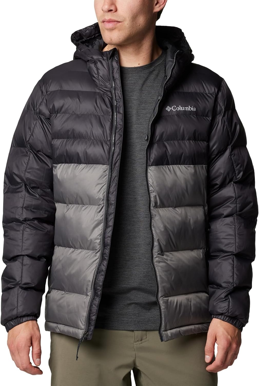 image:imageColumbia Herren Buck Butte 2 Insulated Hooded Jacket Pufferjacke mit Kapuze 1er PackCity Grey Shark