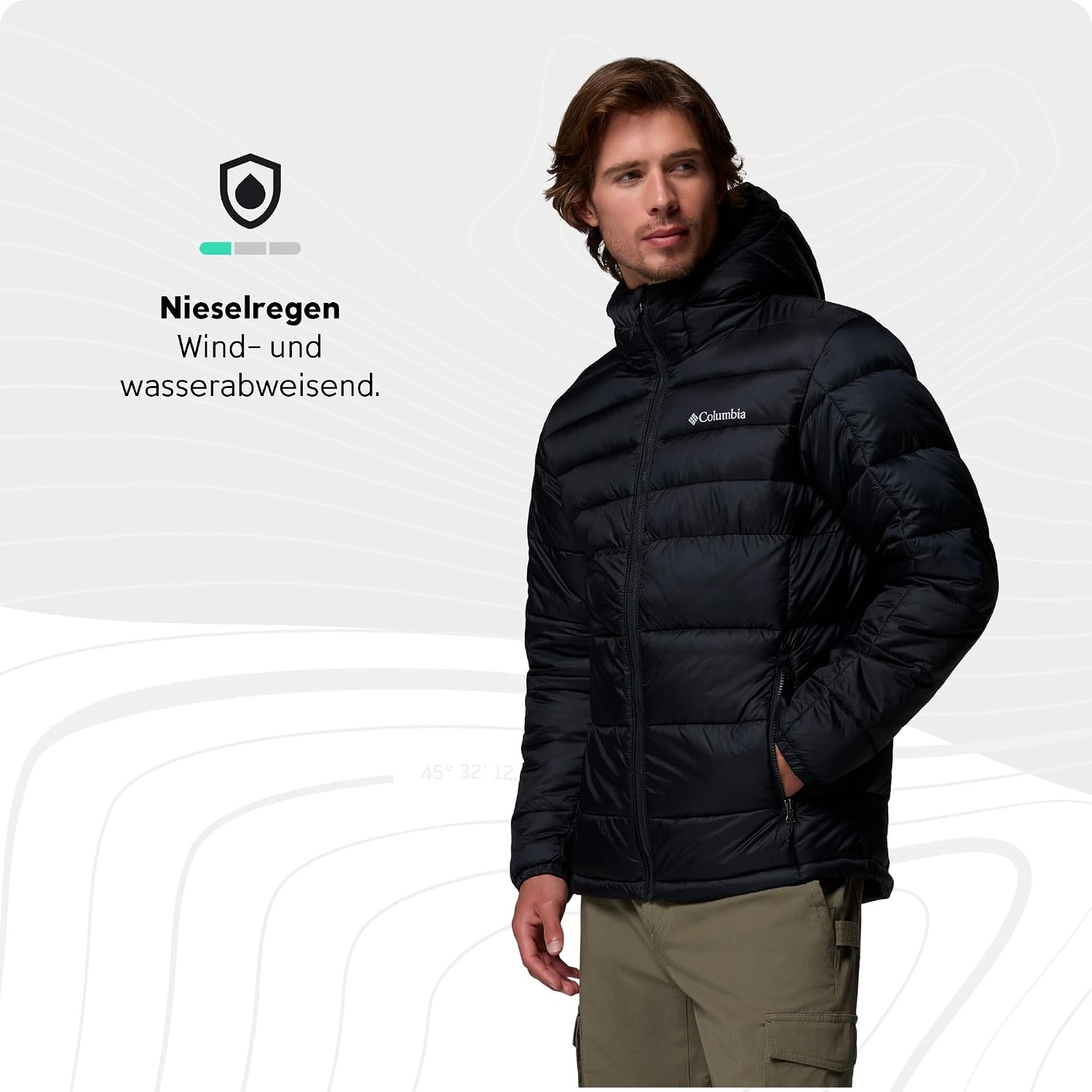 image:imageColumbia Herren Buck Butte 2 Insulated Hooded Jacket Pufferjacke mit Kapuze 1er PackSchwarz
