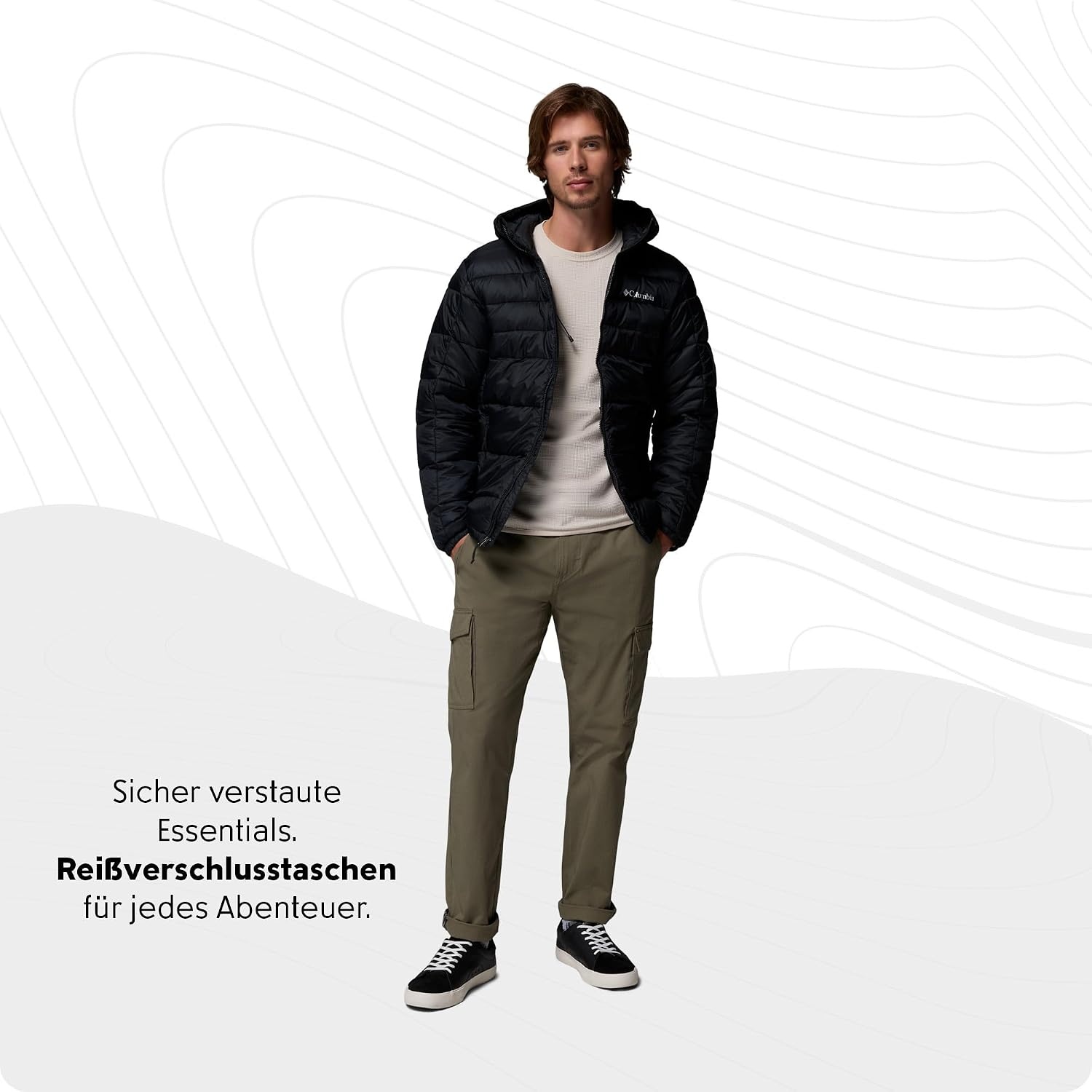 image:imageColumbia Herren Buck Butte 2 Insulated Hooded Jacket Pufferjacke mit Kapuze 1er PackSchwarz
