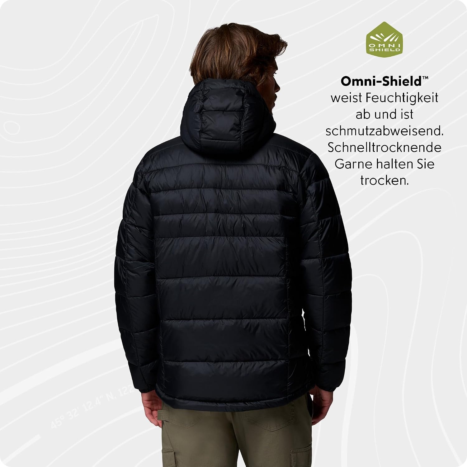 image:imageColumbia Herren Buck Butte 2 Insulated Hooded Jacket Pufferjacke mit Kapuze 1er PackSchwarz