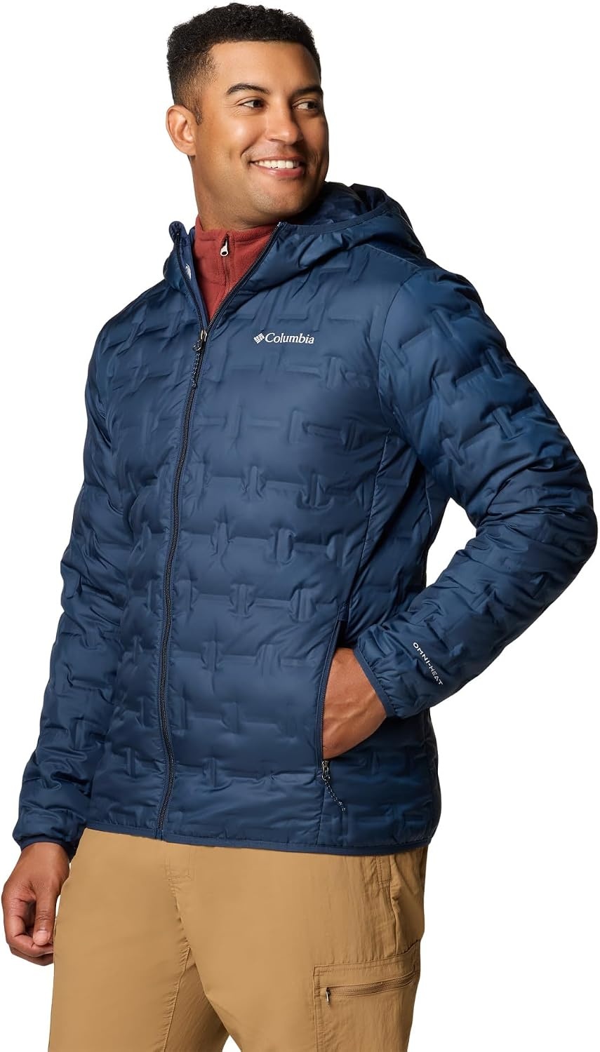 image:imageColumbia Herren Delta Ridge II Down Hooded Jacket Daunenjacke mit Kapuze 1er PackCollegiate Navy