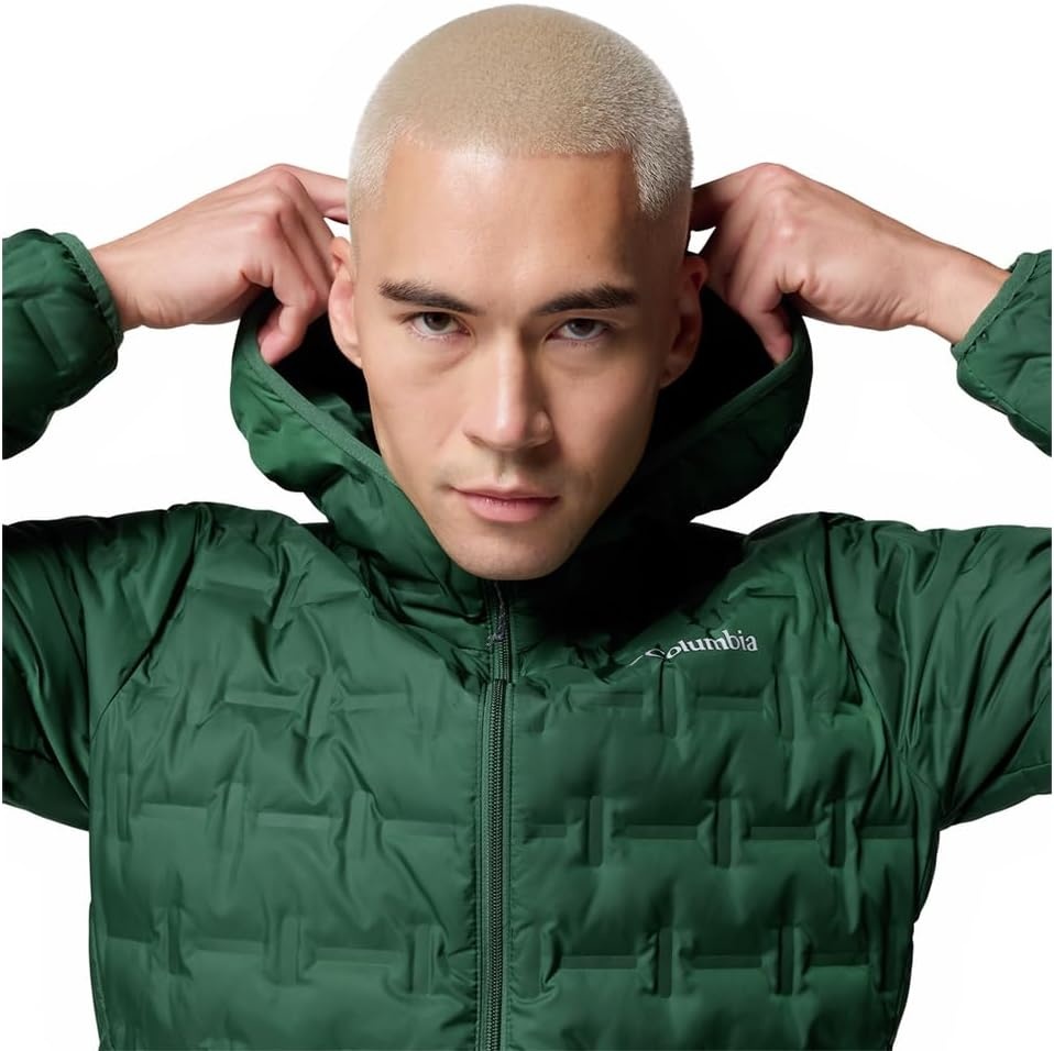 image:imageColumbia Herren Delta Ridge II Down Hooded Jacket Daunenjacke mit Kapuze 1er PackRegenwald