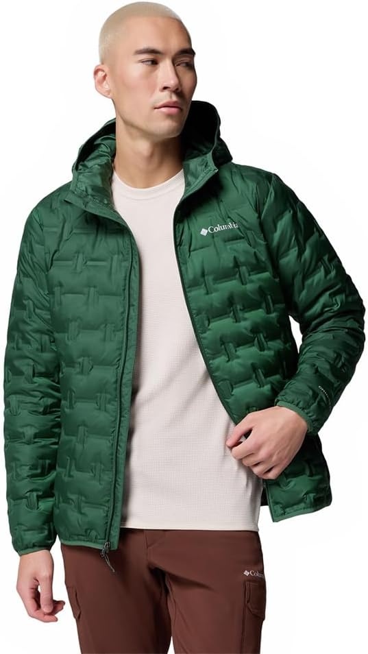 image:imageColumbia Herren Delta Ridge II Down Hooded Jacket Daunenjacke mit Kapuze 1er PackRegenwald