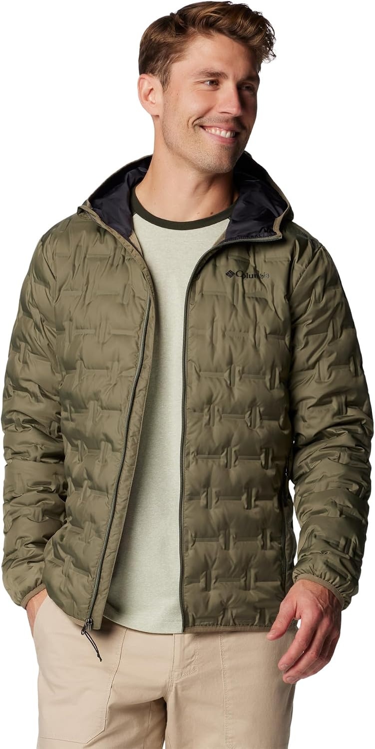 image:imageColumbia Herren Delta Ridge II Down Hooded Jacket Daunenjacke mit Kapuze 1er PackStone Green