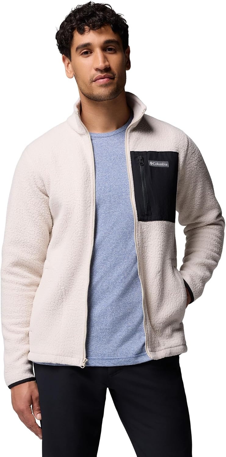 image:imageColumbia Herren Jasper Ridge Pebbled Full Zip Fleece Fleecejacke mit durchgehendem ReiverschlussDark Stone Black