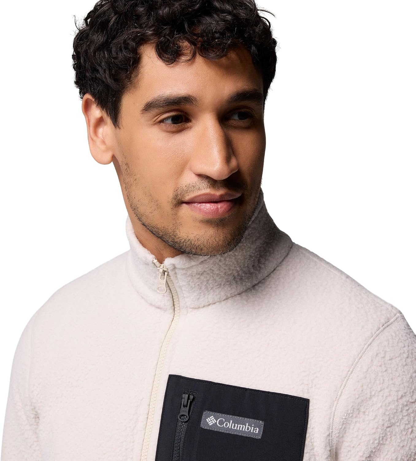 image:imageColumbia Herren Jasper Ridge Pebbled Full Zip Fleece Fleecejacke mit durchgehendem ReiverschlussDark Stone Black