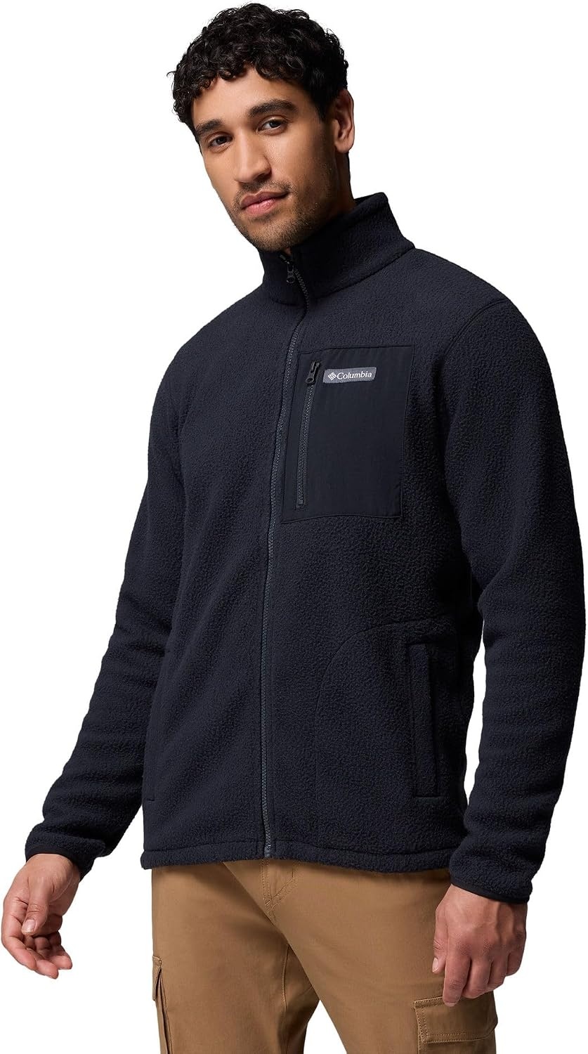 image:imageColumbia Herren Jasper Ridge Pebbled Full Zip Fleece Fleecejacke mit durchgehendem ReiverschlussSchwarz