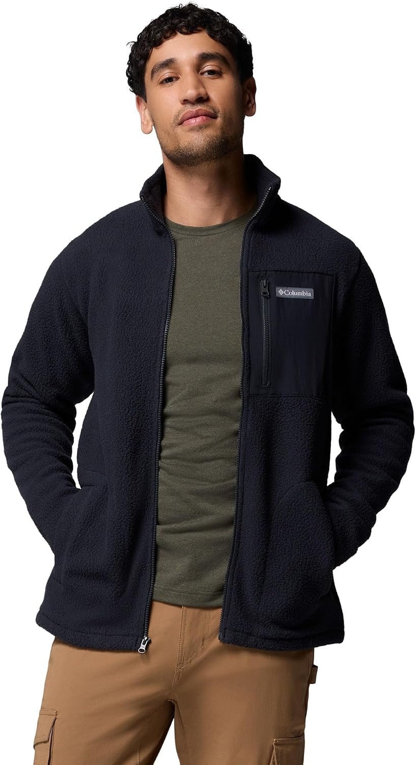 image:imageColumbia Herren Jasper Ridge Pebbled Full Zip Fleece Fleecejacke mit durchgehendem ReiverschlussSchwarz