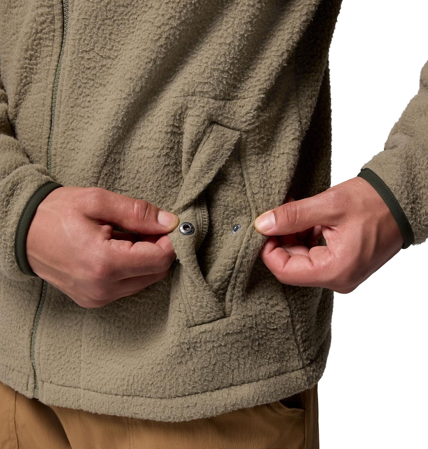 image:imageColumbia Herren Jasper Ridge Pebbled Full Zip Fleece Fleecejacke mit durchgehendem ReiverschlussStone Green Greenscape