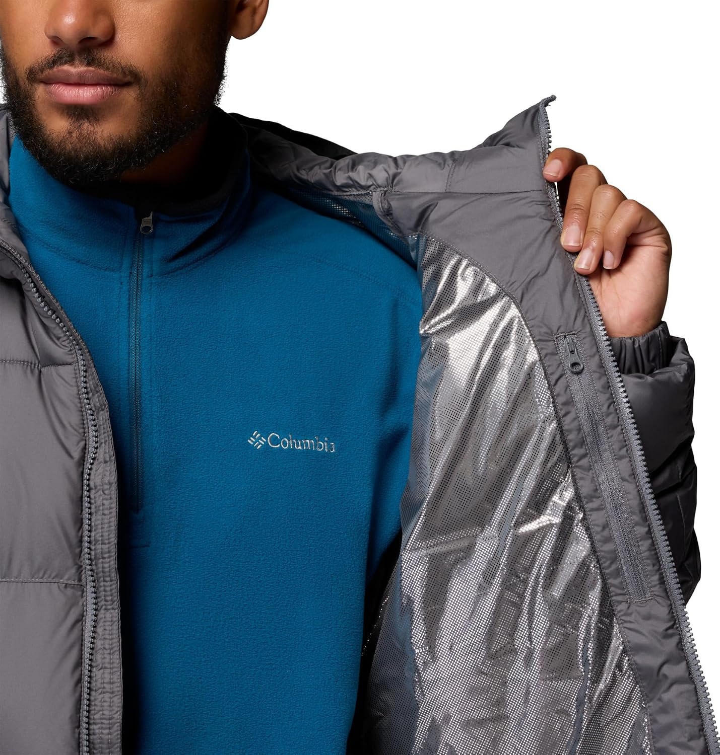image:imageColumbia Herren Pike Lake Geftterte KapuzenjackeCity Grey