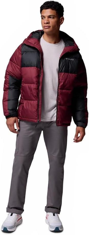 image:imageColumbia Herren Pike Lake Geftterte KapuzenjackeRich Wine Schwarz