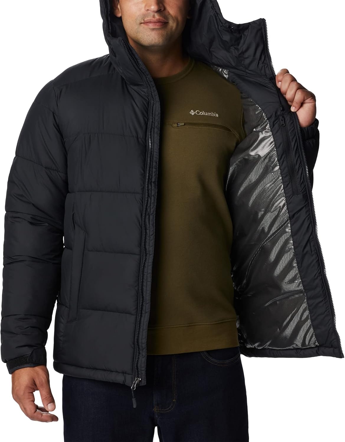 image:imageColumbia Herren Pike Lake Geftterte KapuzenjackeSchwarz