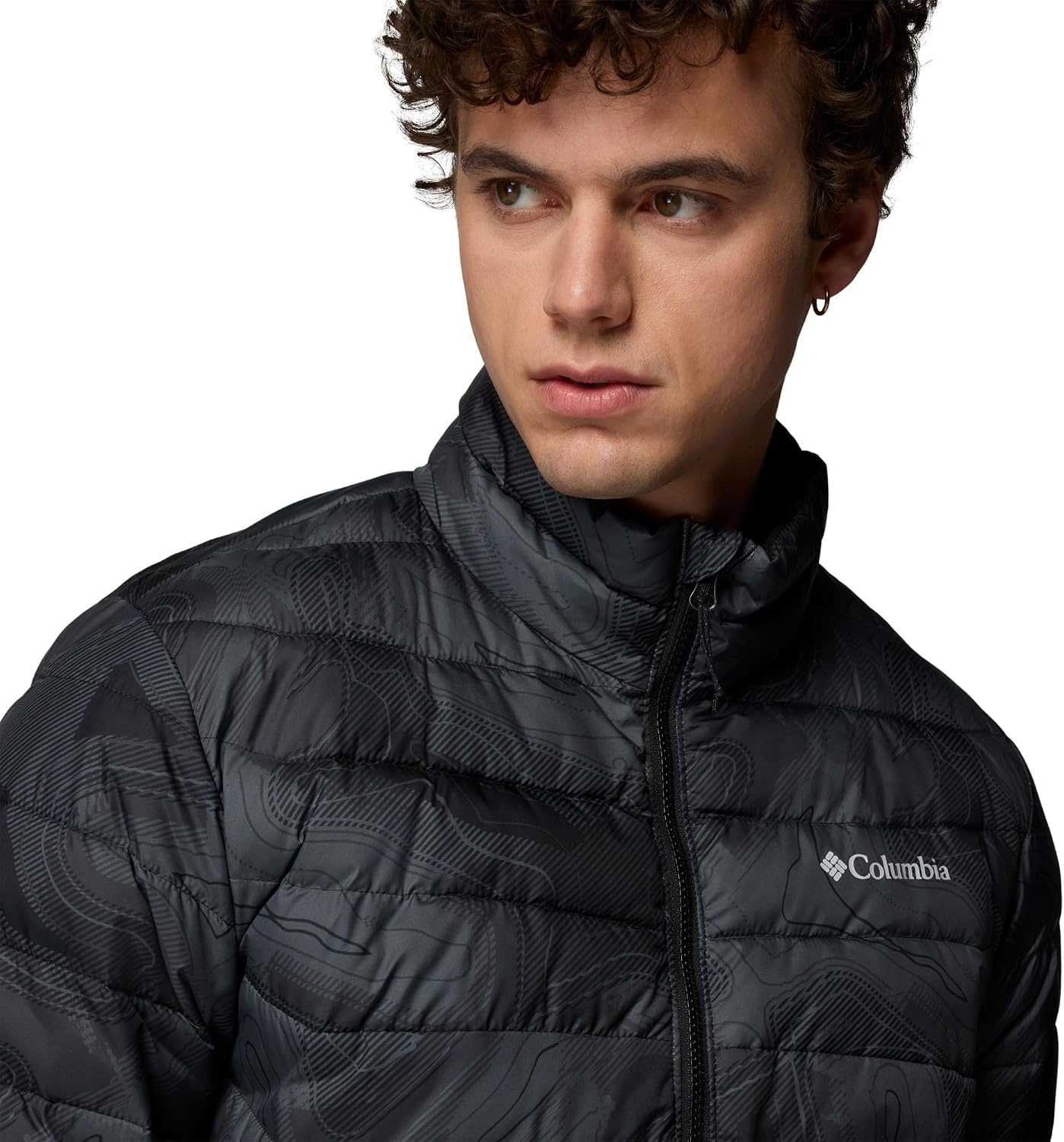 image:imageColumbia Herren Powder Lite 2 Bedruckte Jacke Pufferjacke 1er PackBlack Topolines Print