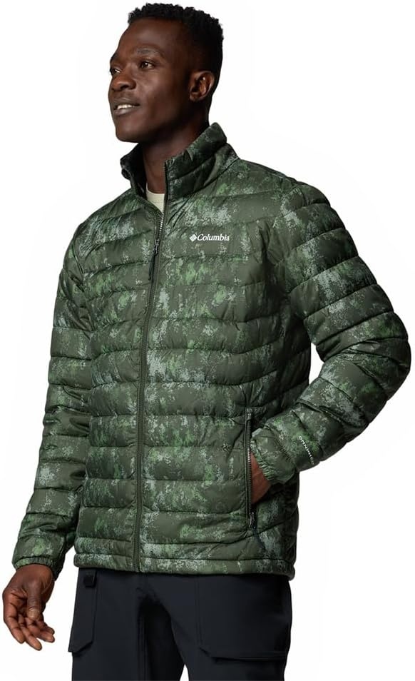 image:imageColumbia Herren Powder Lite 2 Bedruckte Jacke Pufferjacke 1er PackGreenscape Timberwildaufdruck