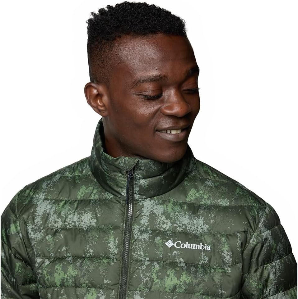 image:imageColumbia Herren Powder Lite 2 Bedruckte Jacke Pufferjacke 1er PackGreenscape Timberwildaufdruck