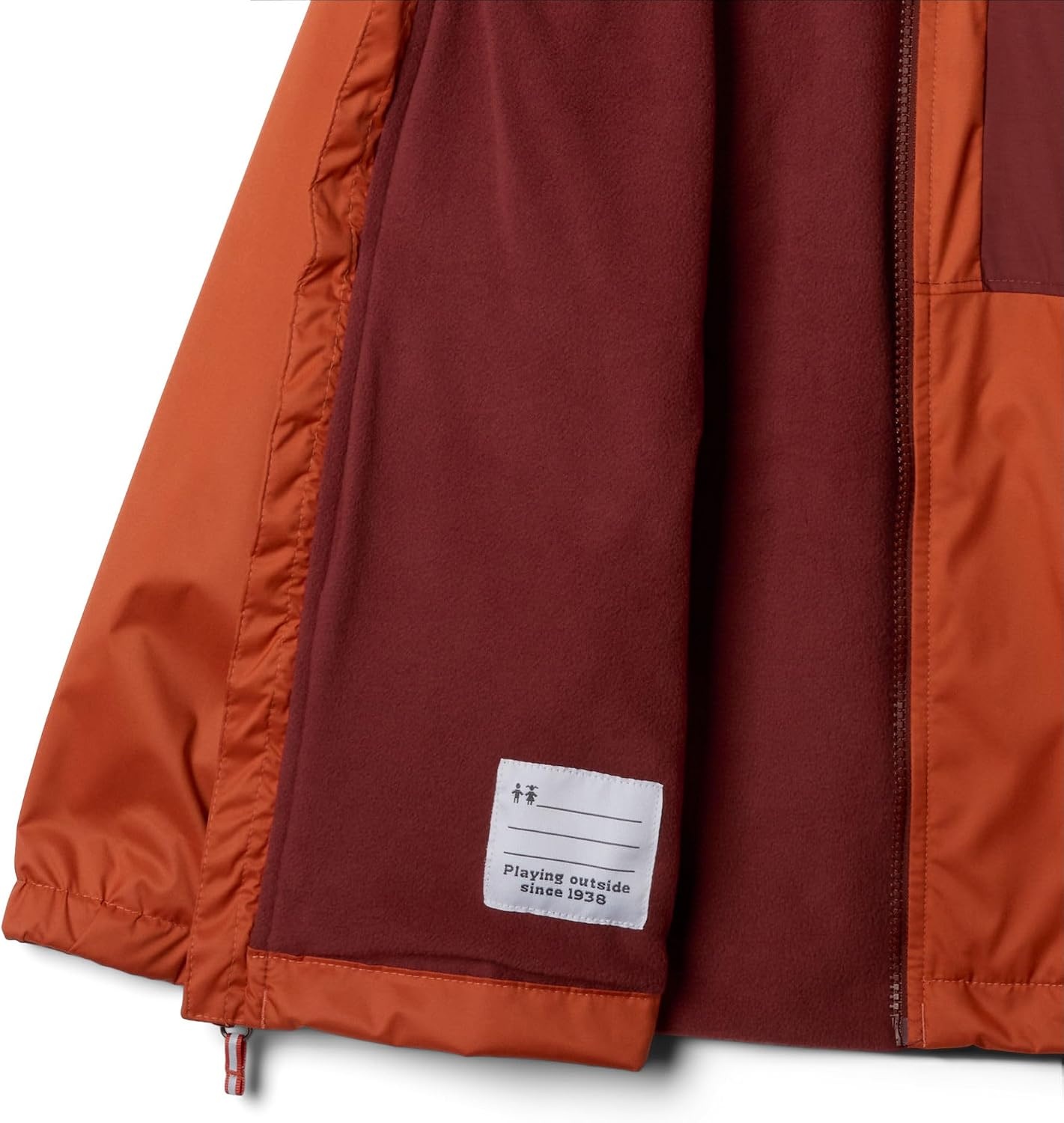 image:imageColumbia Jungen Rainy Trails 2 Fleece Lined Jacket Wasserdichte Regenjacke 1er PackTuscanSpice Slub