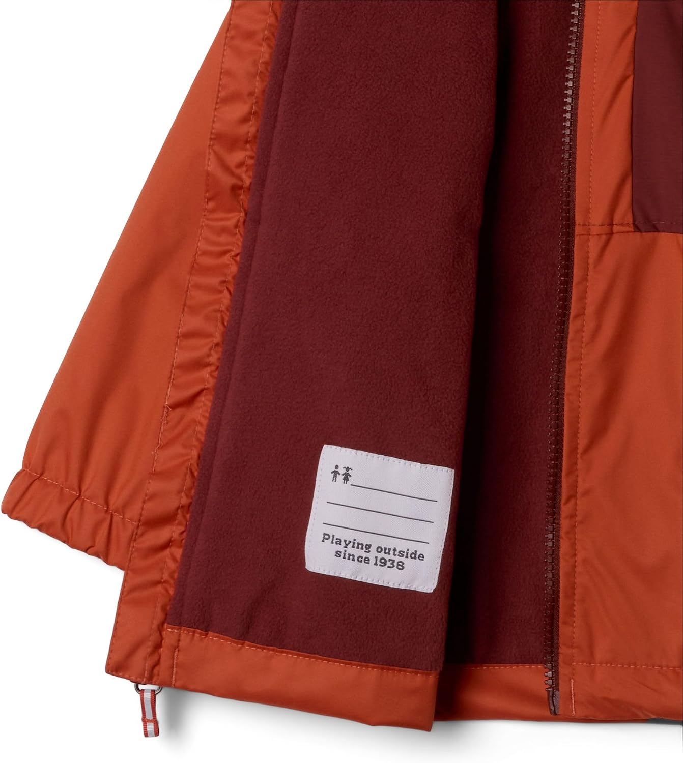 image:imageColumbia Jungen Rainy Trails 2 Fleece Lined Jacket Wasserdichte Regenjacke 1er PackTuscanSpice Slub
