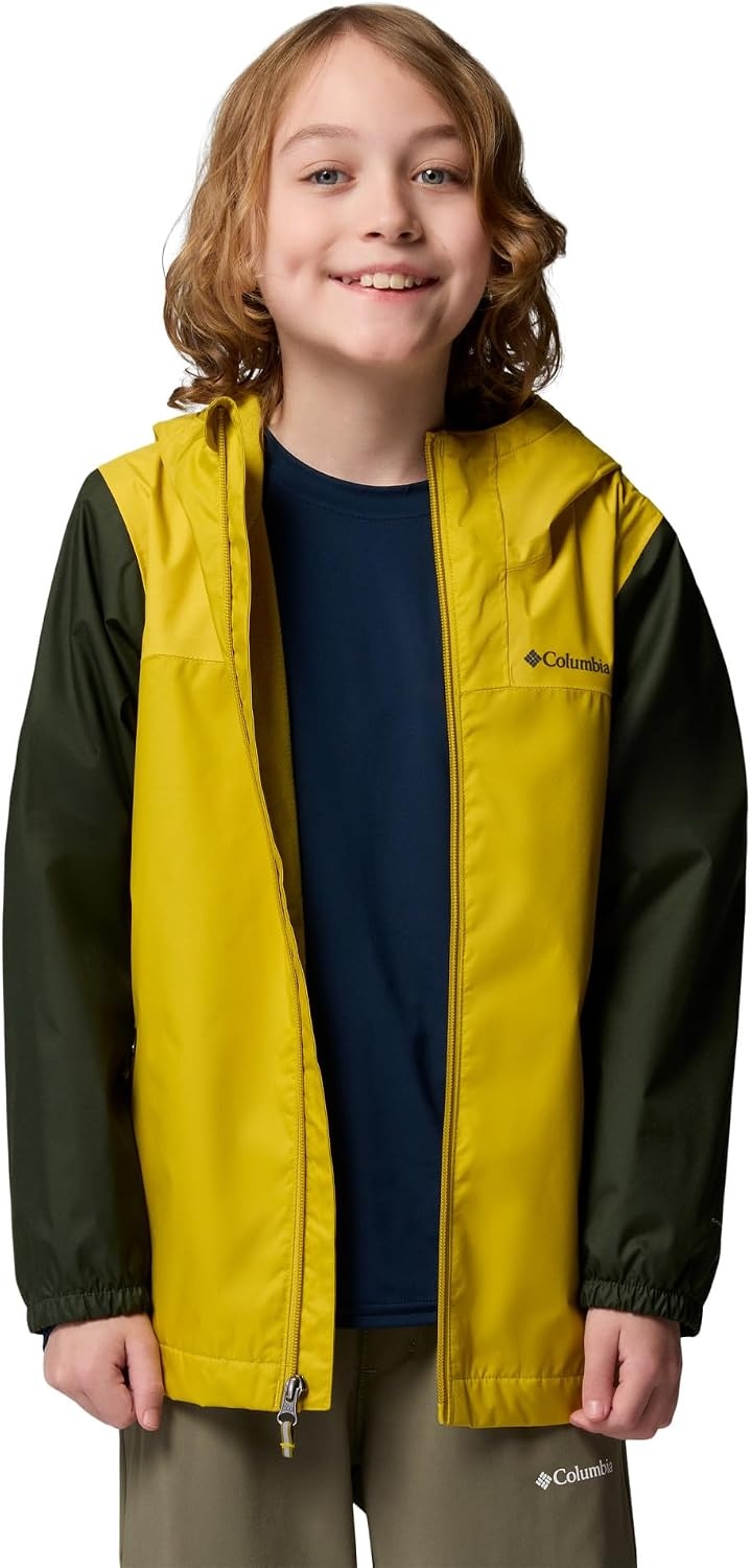 image:imageColumbia Jungen Rainy Trails Iii Fleece Lined Jacket Waterproof Rain Jacket 1er PackMossy GreenAntique MossGreenscape