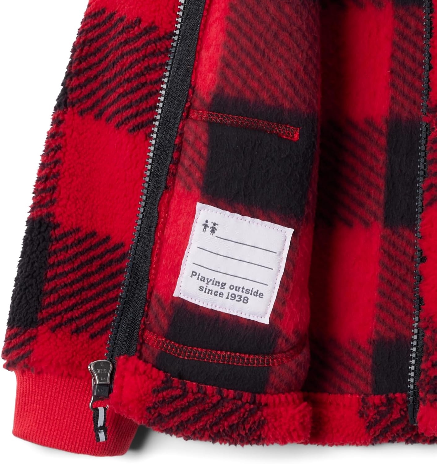image:imageColumbia Jungen Rugged Ridge Ii Sherpa Full Zip Rugged Ridge II Sherpa Full Zip 1er PackBergrot kariert