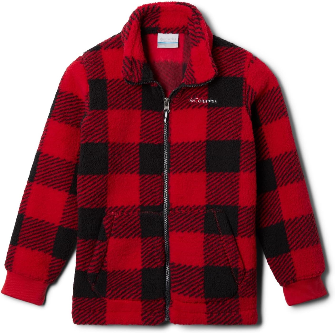 image:imageColumbia Jungen Rugged Ridge Ii Sherpa Full Zip Rugged Ridge II Sherpa Full Zip 1er PackBergrot kariert