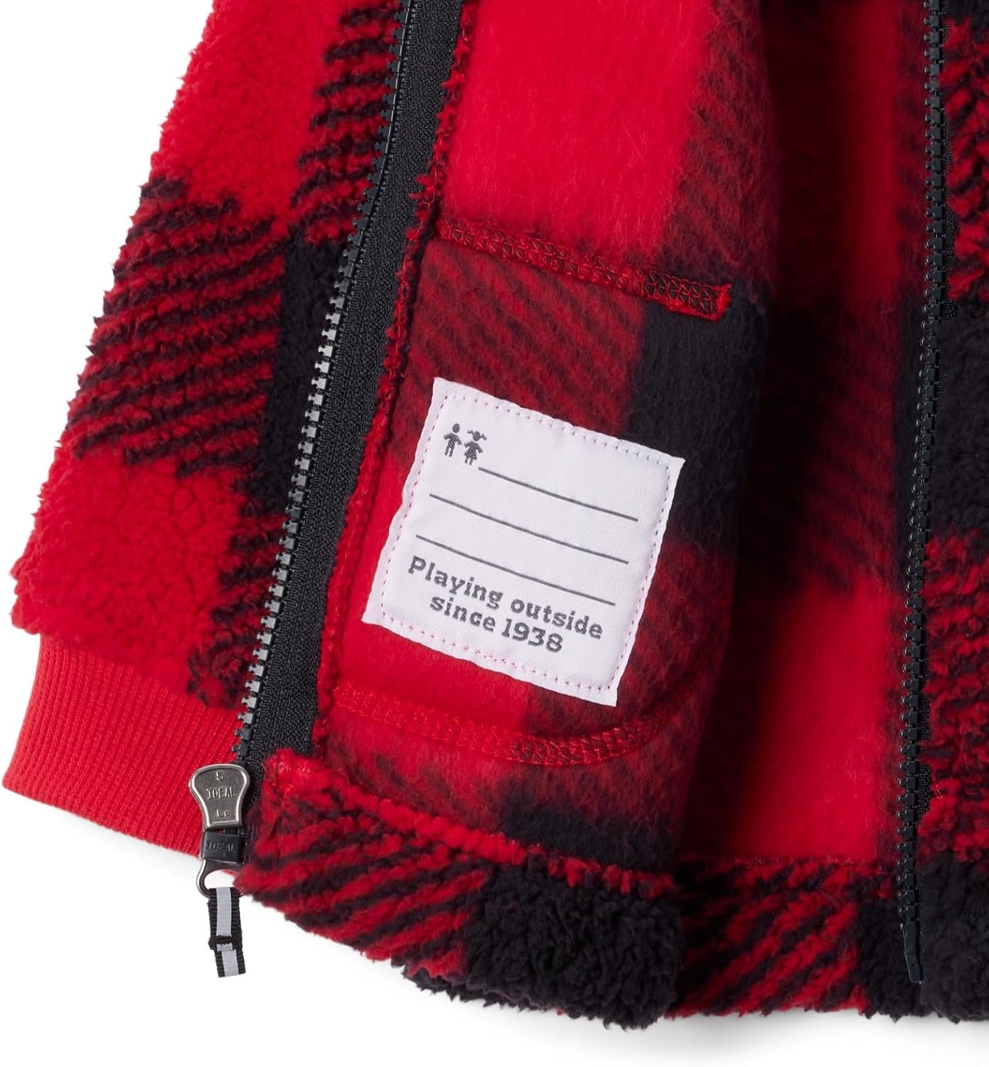 image:imageColumbia Jungen Rugged Ridge Ii Sherpa Full Zip Rugged Ridge II Sherpa Full Zip 1er PackBergrot kariert