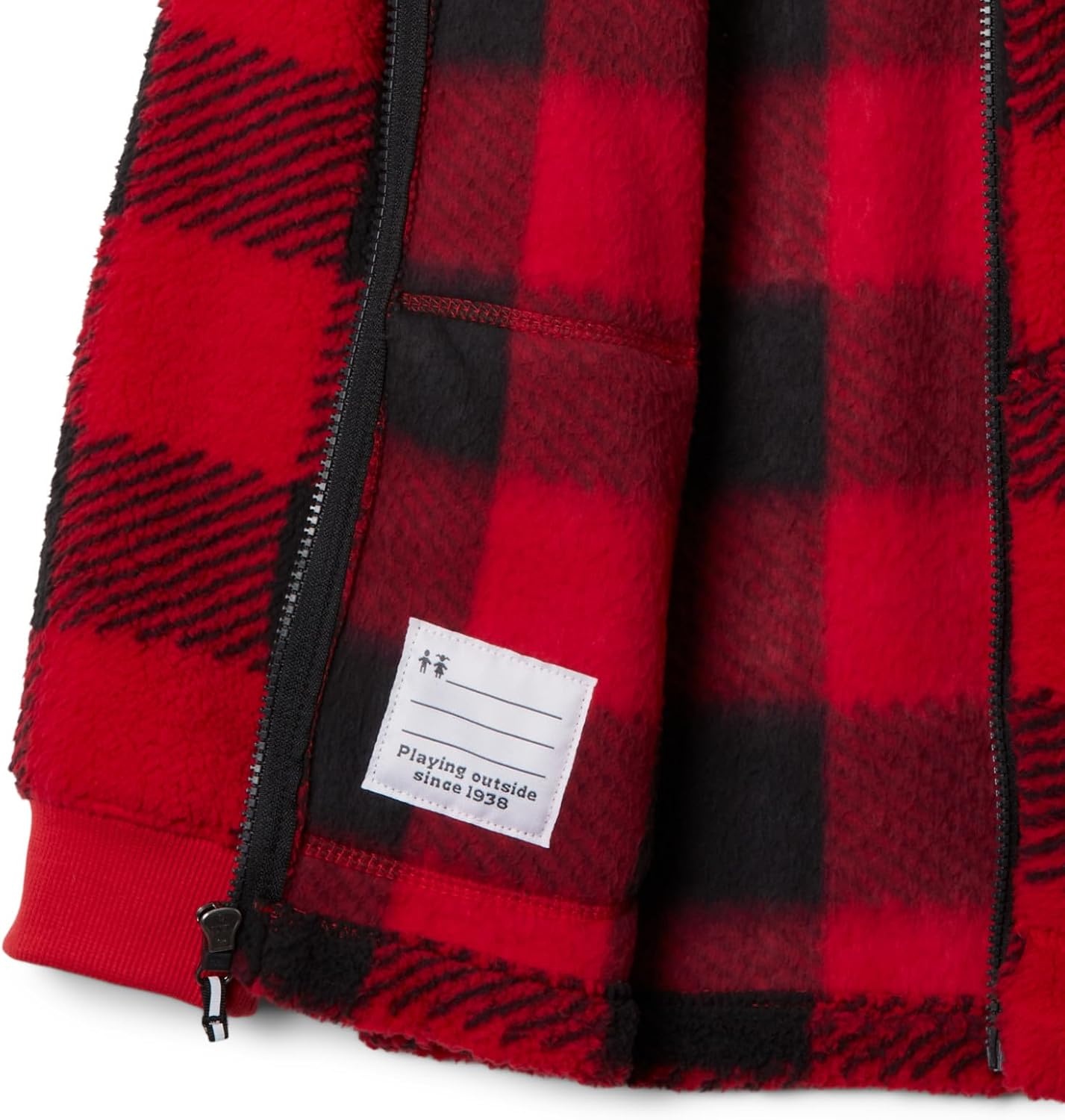 image:imageColumbia Jungen Rugged Ridge Ii Sherpa Full Zip Rugged Ridge II Sherpa Full Zip 1er PackBergrot kariert