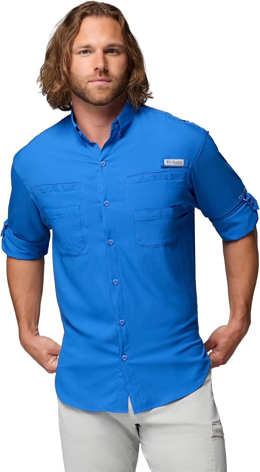 image:imageColumbia PFG Tamiami II Long Sleeve Shirt Langarm Outdoor Wanderhemd fr HerrenBlau