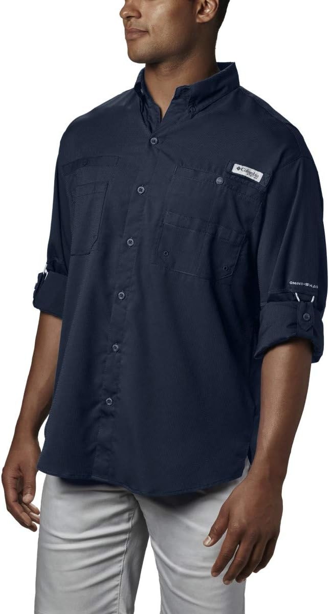 image:imageColumbia PFG Tamiami II Long Sleeve Shirt Langarm Outdoor Wanderhemd fr HerrenCollegiate Marineblau
