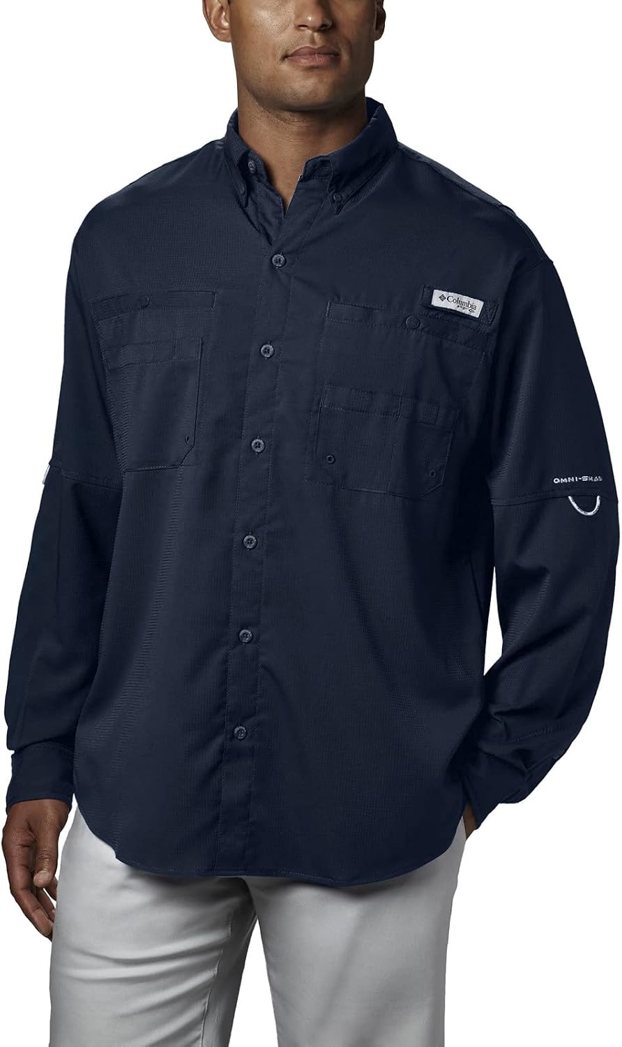 image:imageColumbia PFG Tamiami II Long Sleeve Shirt Langarm Outdoor Wanderhemd fr HerrenCollegiate Marineblau