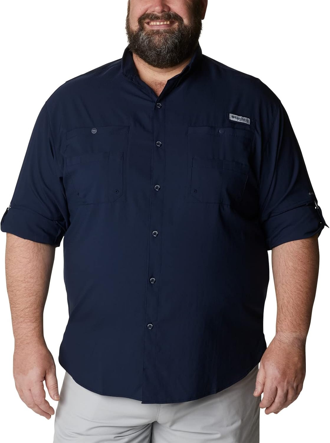 image:imageColumbia PFG Tamiami II Long Sleeve Shirt Langarm Outdoor Wanderhemd fr HerrenCollegiate Marineblau