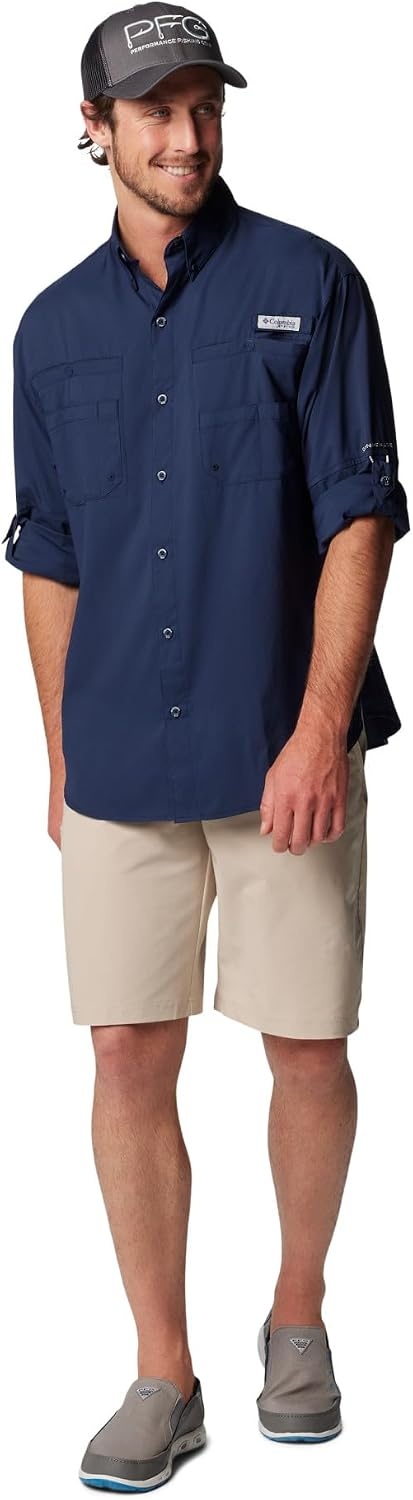 image:imageColumbia PFG Tamiami II Long Sleeve Shirt Langarm Outdoor Wanderhemd fr HerrenCollegiate Navy