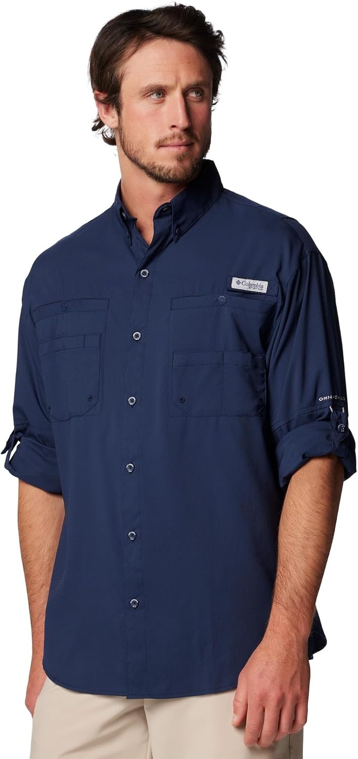 image:imageColumbia PFG Tamiami II Long Sleeve Shirt Langarm Outdoor Wanderhemd fr HerrenCollegiate Navy