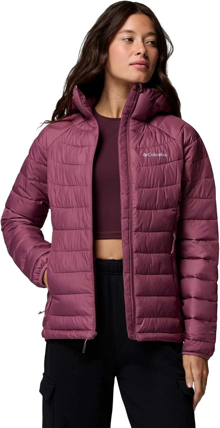 image:imageColumbia POWDER LITE II HOODED JACKETAntique Mauve