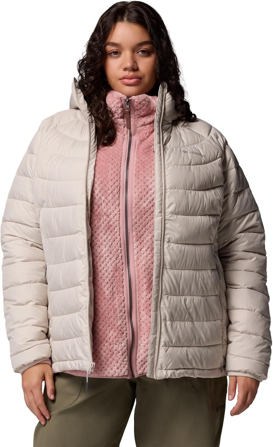 image:imageColumbia POWDER LITE II HOODED JACKETDark Stone