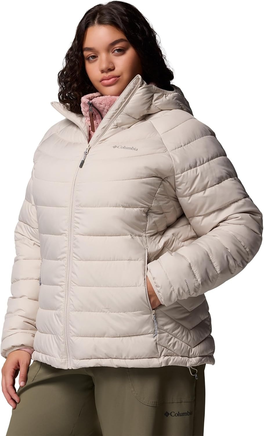 image:imageColumbia POWDER LITE II HOODED JACKETDunkler Stein