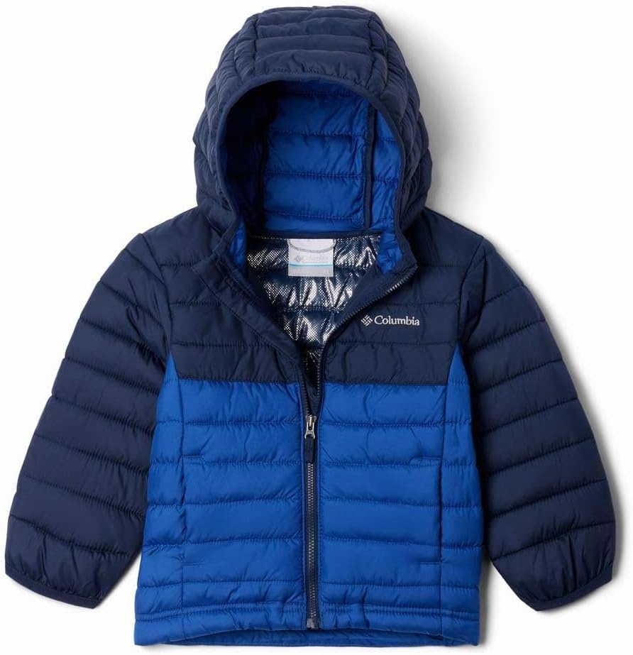 image:imageColumbia POWDER LITE II HOODED JACKETMountain BlueCollegiate Navy