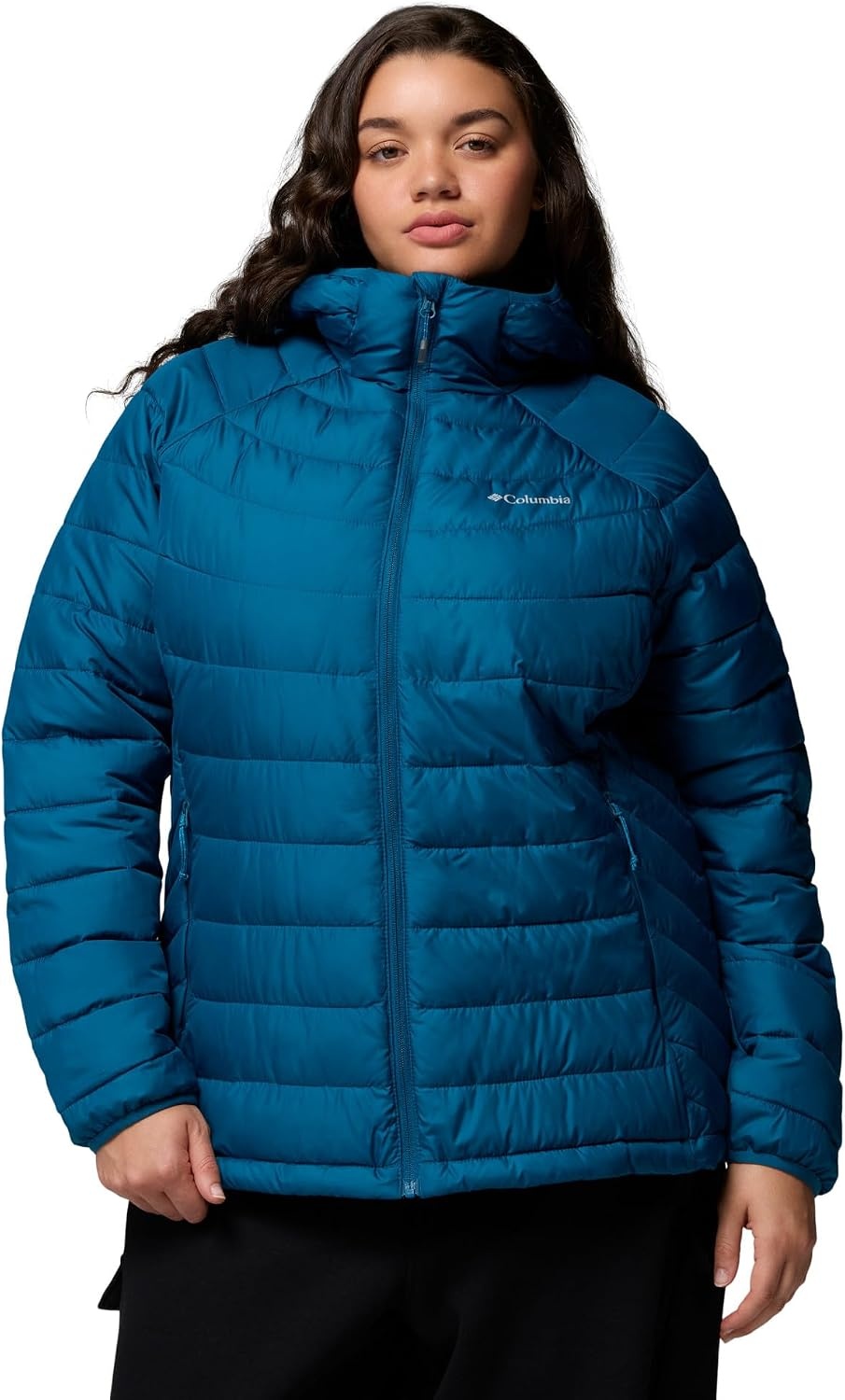 image:imageColumbia POWDER LITE II HOODED JACKETPhoenix Blue