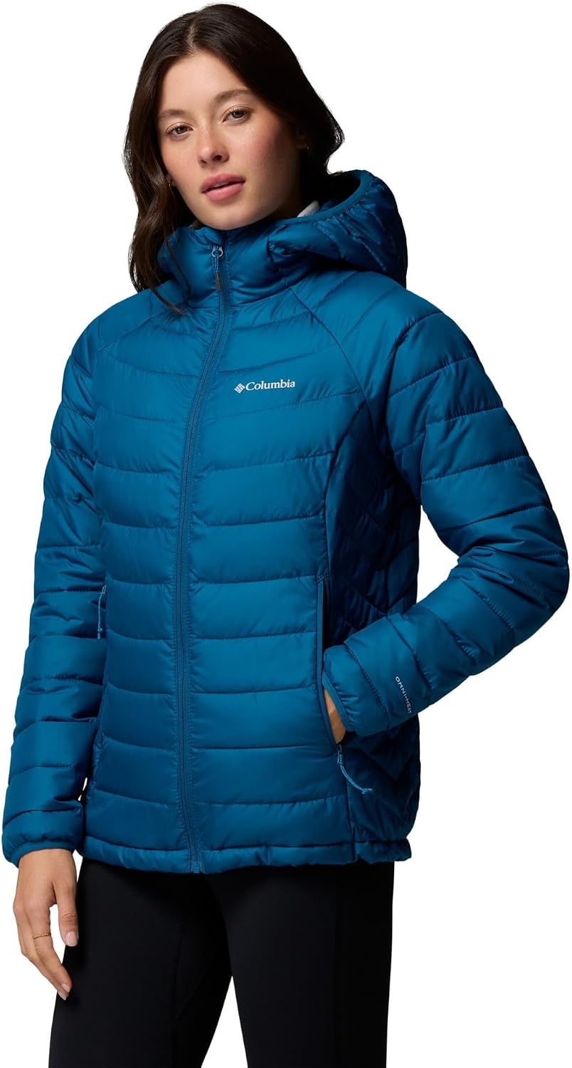 image:imageColumbia POWDER LITE II HOODED JACKETPhoenix Blue