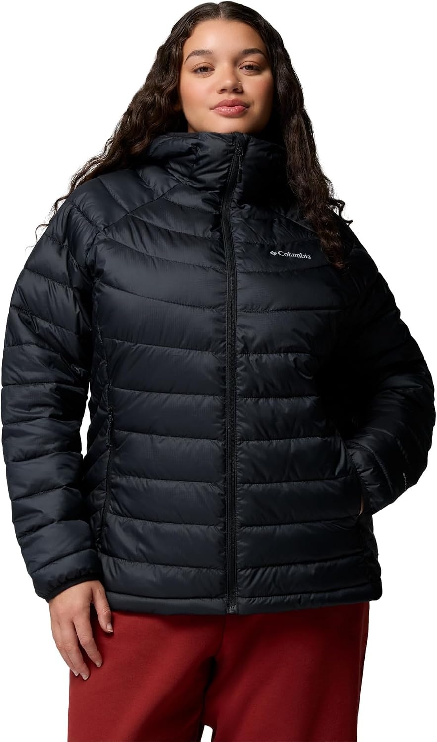 image:imageColumbia POWDER LITE II HOODED JACKETSchwarzer Ripstop