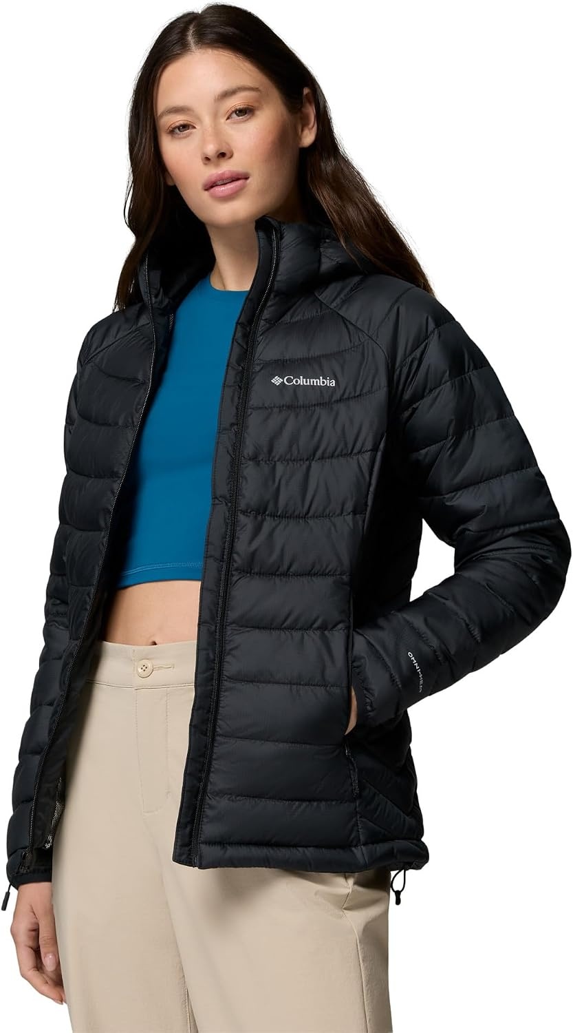 image:imageColumbia POWDER LITE II HOODED JACKETSchwarzer Ripstop