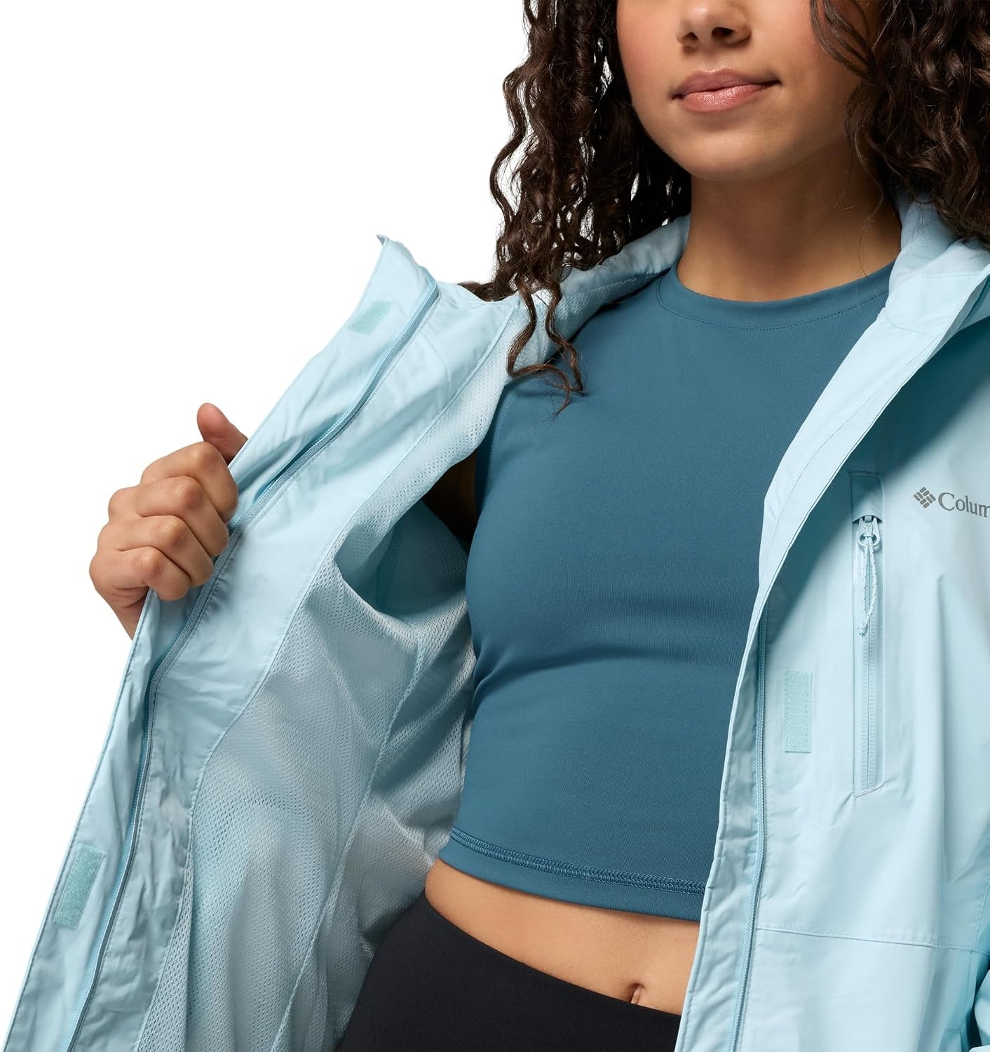 image:imageColumbia Pouring Adventure III Jacket Wasserdichte Regenjacke fr DamenMarine Light